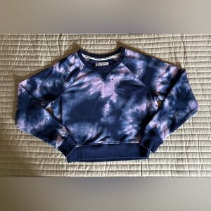 Champion Blue and Pink Tie-Dye Sweatshirt